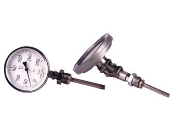 抽芯式双金属温度计WSS5111A径向型,表面150mm,双环温度计