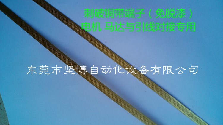 【新品上市】刺破铜带 漆包线免脱漆铜带端子 变压器专用铜端子