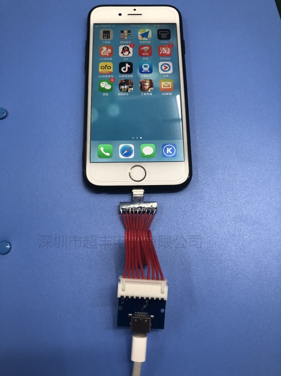 苹果耳机测试转接头适用iPhone手机数据线Lightning母座转接插口