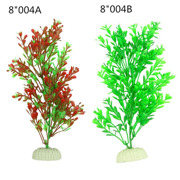 水族箱鱼缸仿真水草爬虫箱植物龟缸造景装饰假花20厘米塑料水草