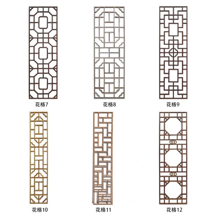 厂家定制中式装饰工艺门窗古朴 镂空雕刻仿古花窗仿古门窗 中式