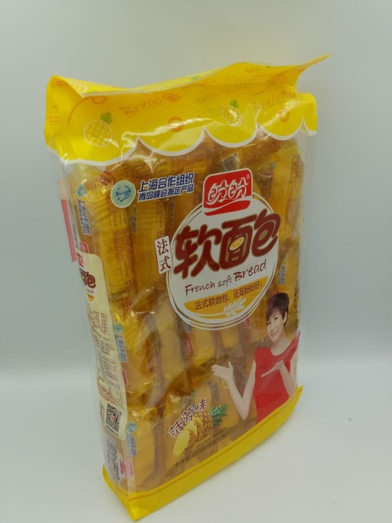 盼盼400g（内装20枚）法式软面包菠萝味/奶香味零食小吃面包批发