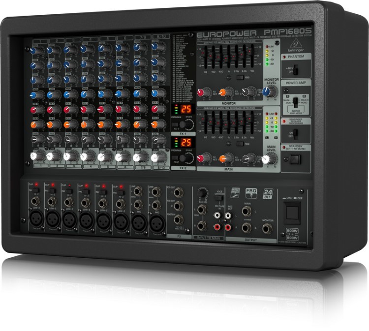 BEHRINGER/百灵达 PMP1680S 带功放调音台 有源调音台