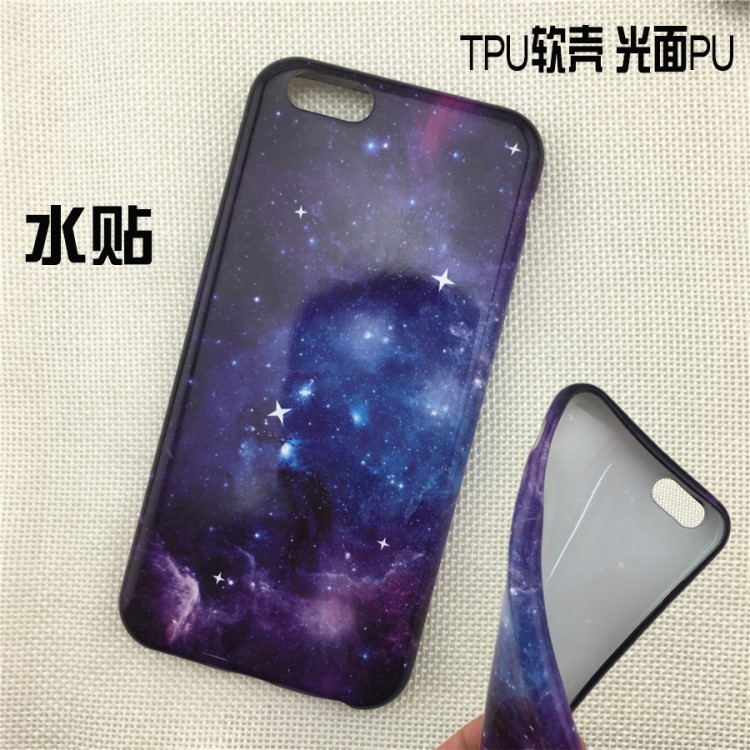 新款iPhoneX时尚手机壳适用水贴全包磨砂手机壳精品保护套定制