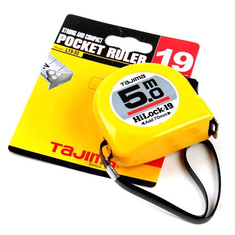 日本田岛卷尺L25-50M/FT卷尺 5.0米卷尺 田岛工具 合尺米尺