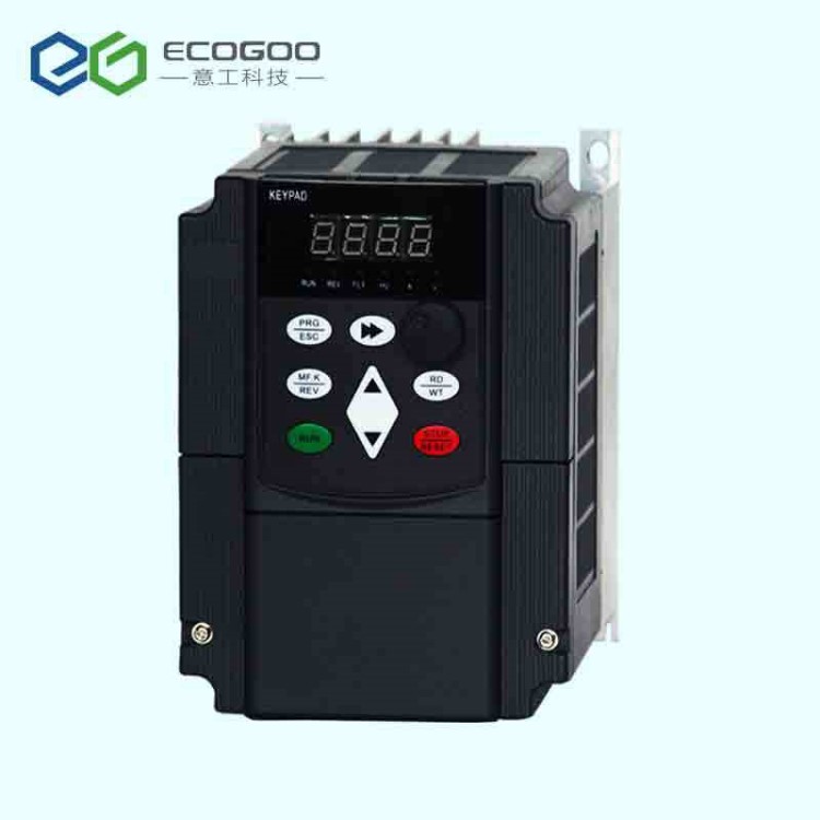 ecogoo 单相220V转380v三相4kw异步交流电机变频调速控制器