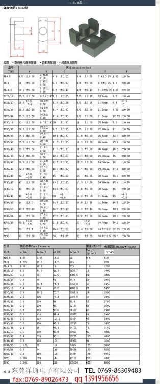 ER2010变压器磁芯EC2010通信电源磁芯ER20磁芯可开气息可配套骨架