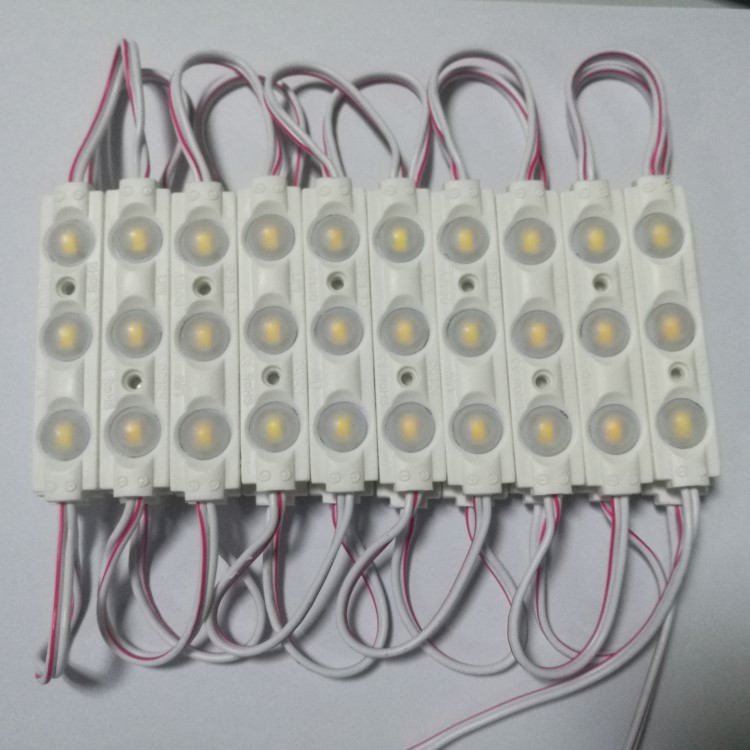 12V广告背光模组 LED 5630 3灯 暖白光 注塑模组 防水模组 亚克力