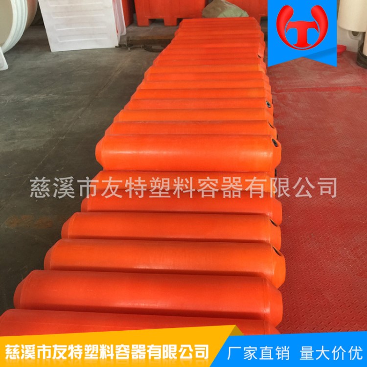 滚塑厂家 加工定制海洋浮漂浮桶 拦污警示浮球 浮标锥形浮体批发