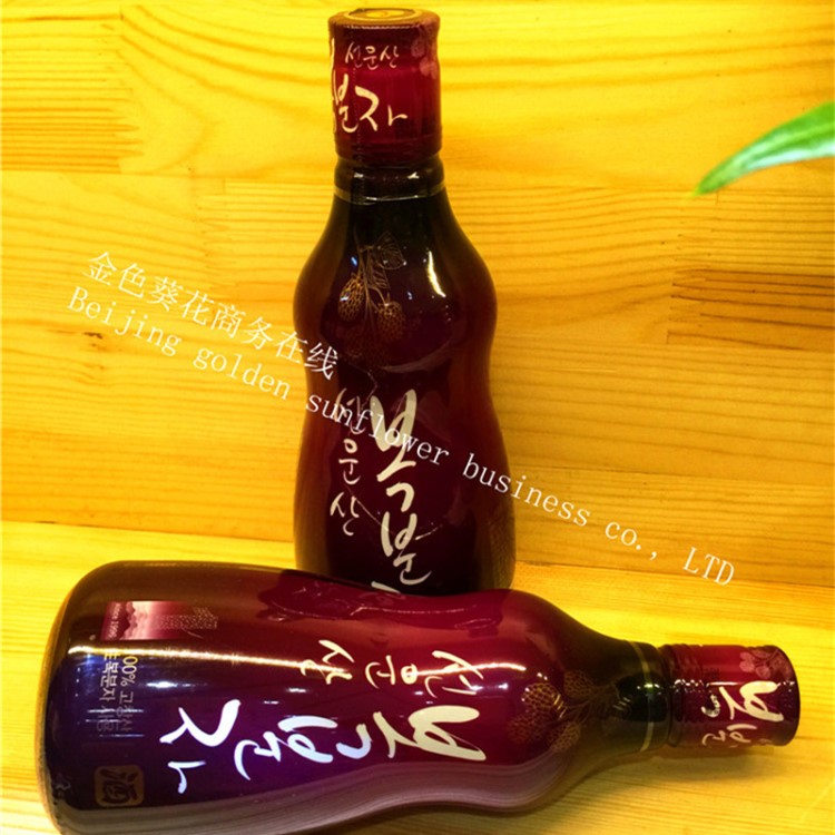 韩国乐天禅云山覆盆子酒 原装 果酒375ml