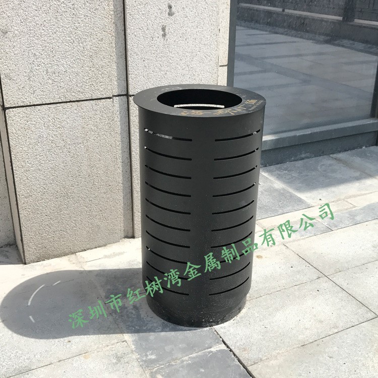 户外圆形不锈钢垃圾桶 果皮箱厂家定制批发 钢板喷塑垃圾桶定制