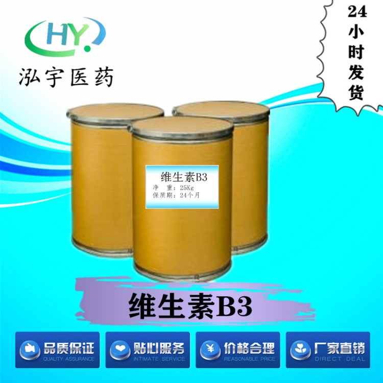 泓宇医药现货供应维生素B3 烟酸原料 量大从优 CAS#59-67-6