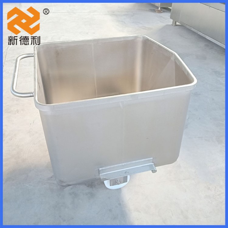 新德利牌食品肉料车 不锈钢手推车 食品厂蔬菜肉块专用料车 批发