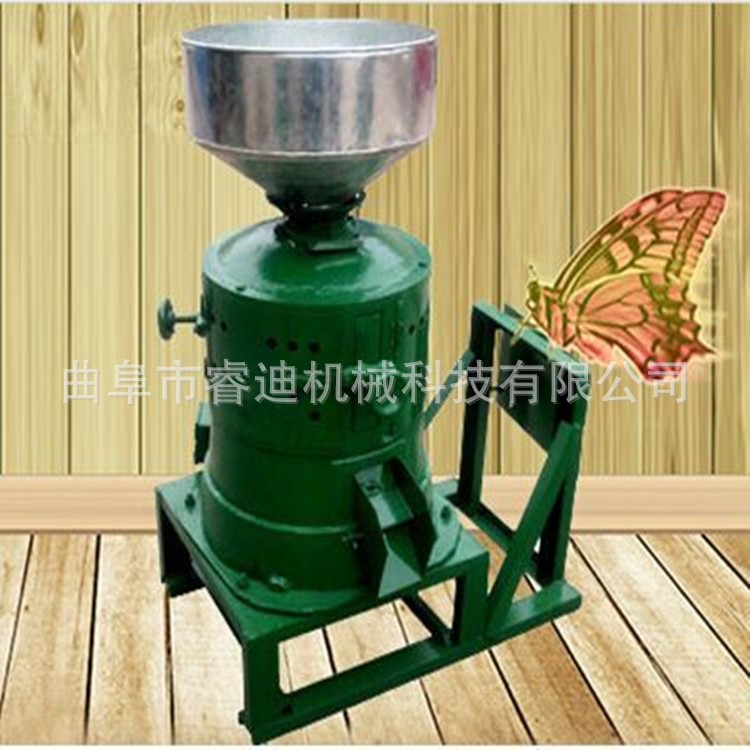 立式砂辊碾米机 粮油作坊脱皮机 家用小型碾米机
