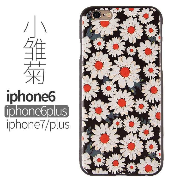 苹果7手机壳适用于新款硅胶iphone6s浮雕彩绘5s软壳6plus手机套