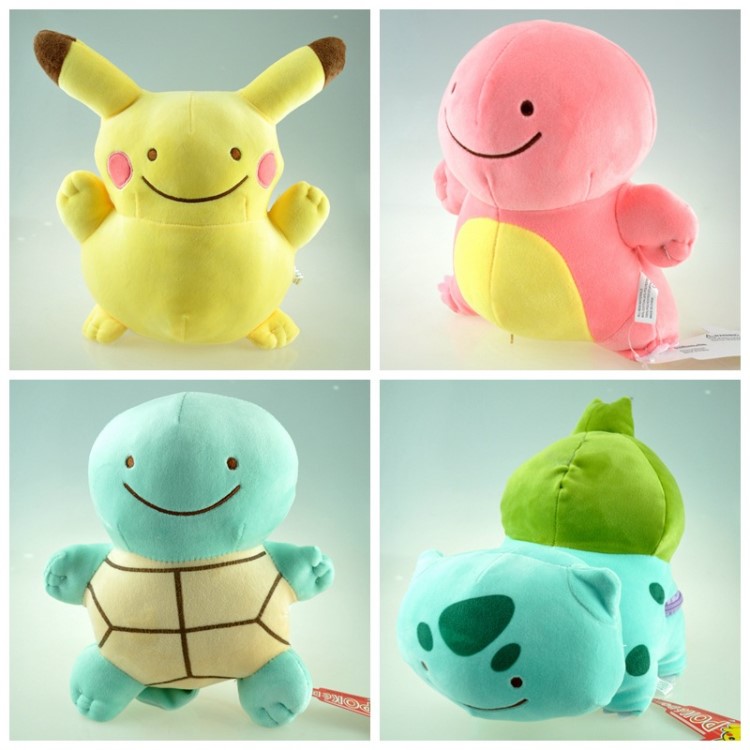 宠物小精灵双面抱枕百变怪毛绒靠枕 皮卡丘 妙蛙 小火龙 杰尼龟