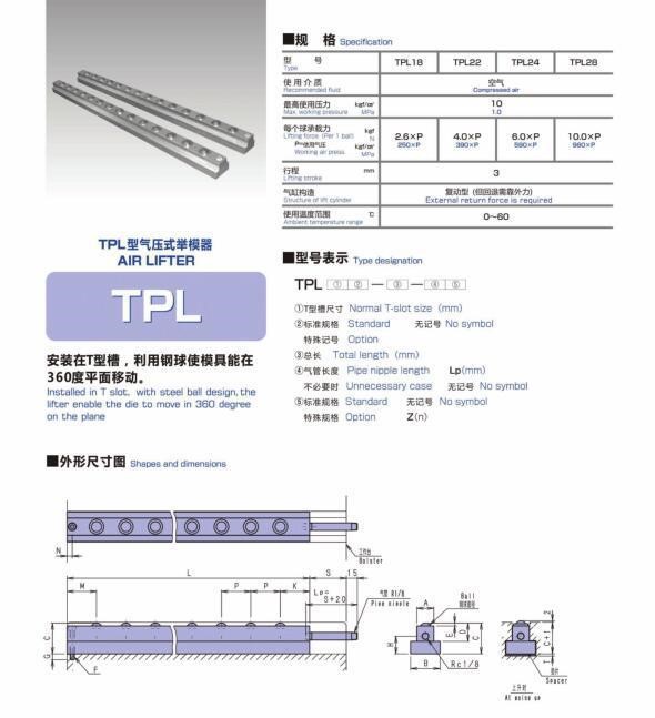 日本昭和SHOWA快速换模 TPL移模臂  订购