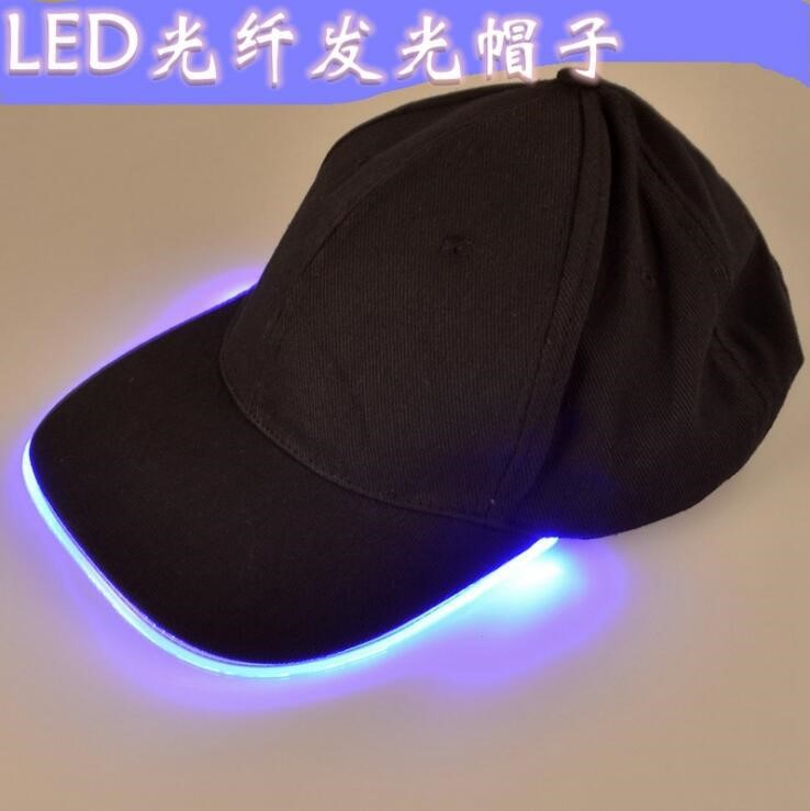 LED发光帽子助威道具面具装饰 棒球帽子万圣节圣诞用品厂家直销