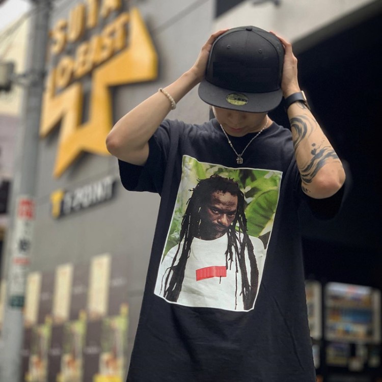 正确版 现货BUJU BANTON TEE雷鬼黑鬼歌手photo tee全棉短袖T恤潮