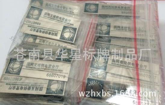 电网员工胸牌 公司胸牌 不锈钢胸牌 金属滴塑胸牌厂家定做