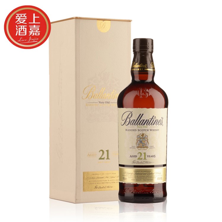 Ballentine&#39;s 百龄坛21年陈酿苏格兰威士忌洋酒700ml