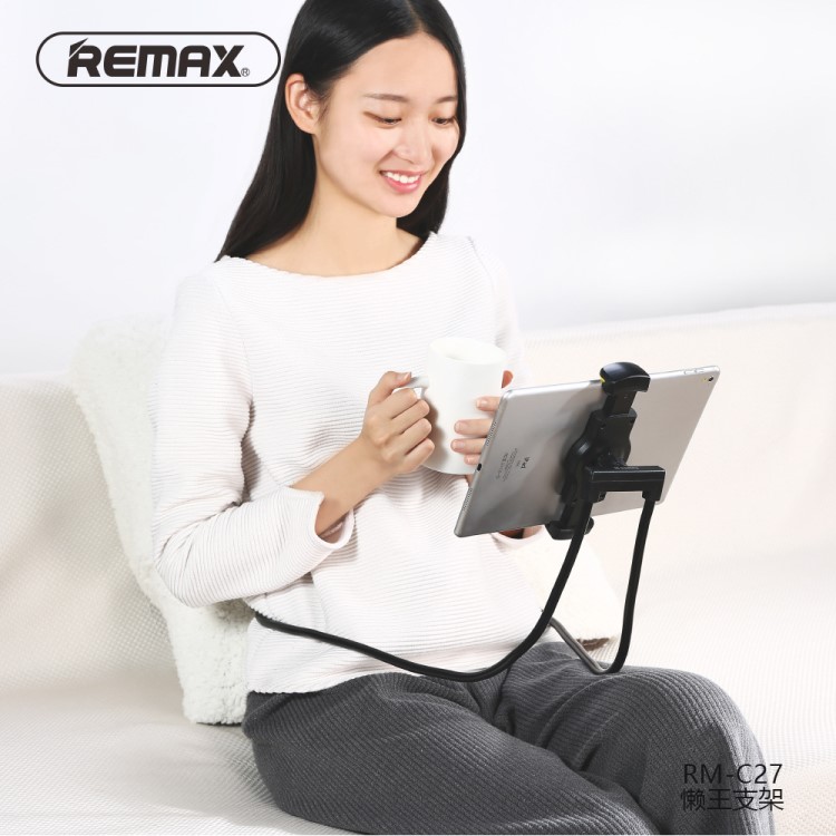 REMAX/睿量 C27懒人平板手机支架 可颈挂腰挂360自由调节任意弯曲