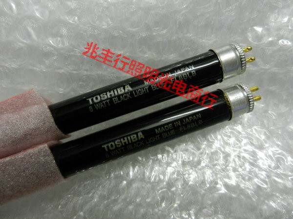 原装 TOSHIBA东芝 FL6BLB 6W黑光灯 紫外线验钞机灯管 紫光灯