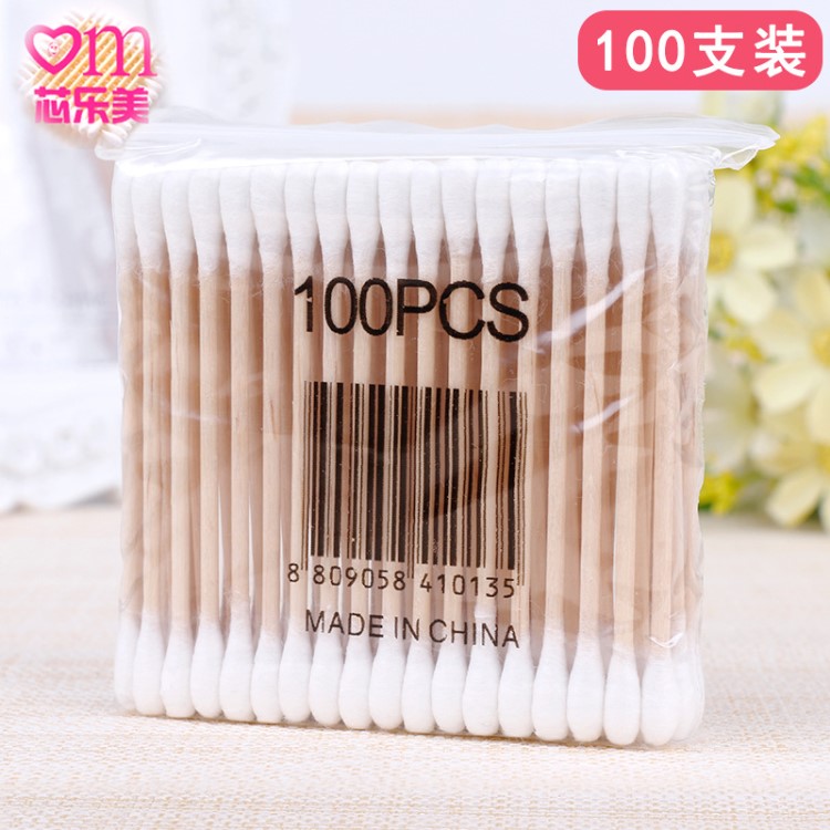 棉签厂家双头棉签棒化妆棉花签100支100PCS/480包/箱卫生棉棒批发