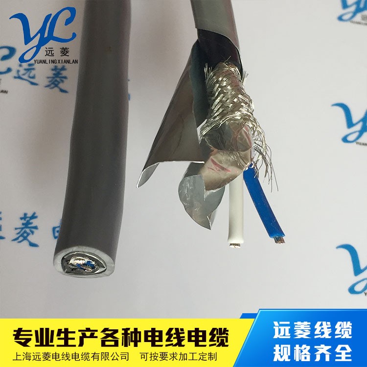 铠装RS485通讯电缆1x2x1.0双层屏蔽2芯传感器信号传输线镀锡丝