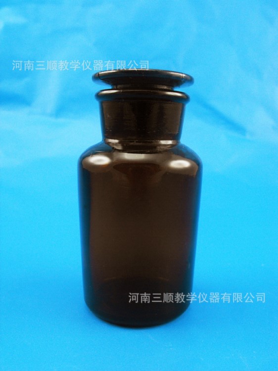 广口瓶125ml 茶色 棕广口瓶 棕大口瓶 茶广口 试剂瓶 125ml棕色