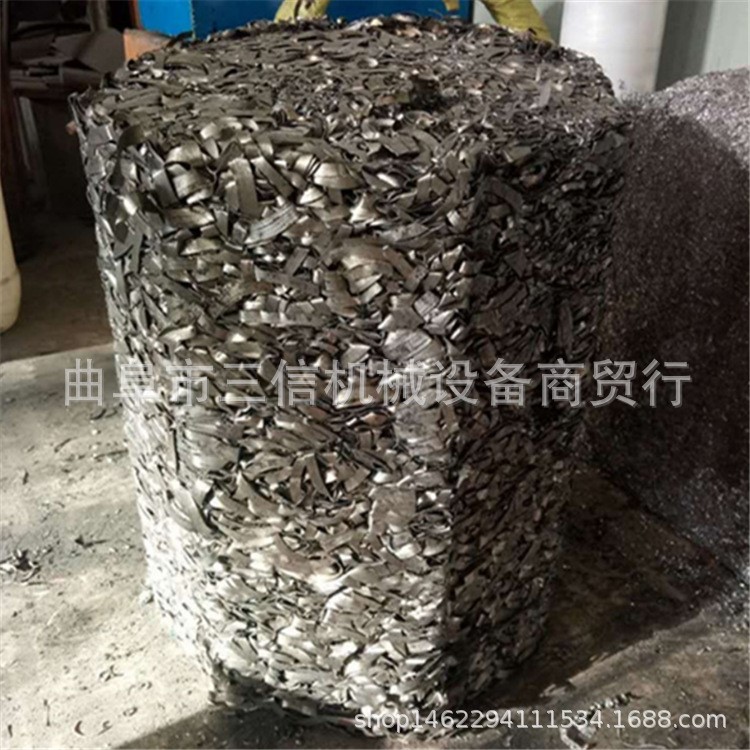 批发废旧金属压块厂家 油漆桶铁屑打包压实机 废旧钢筋压块机报价