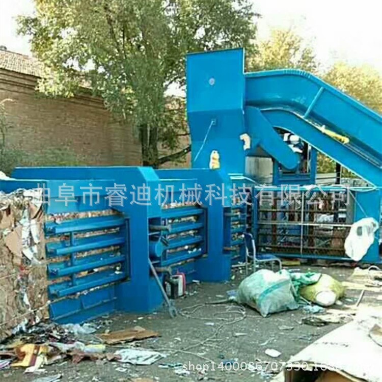 常州大型卧式液压废纸打包机 液压全自动废纸箱打包机