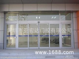 深圳横岗电动铝合金玻璃自动大门商场店铺感应门价格