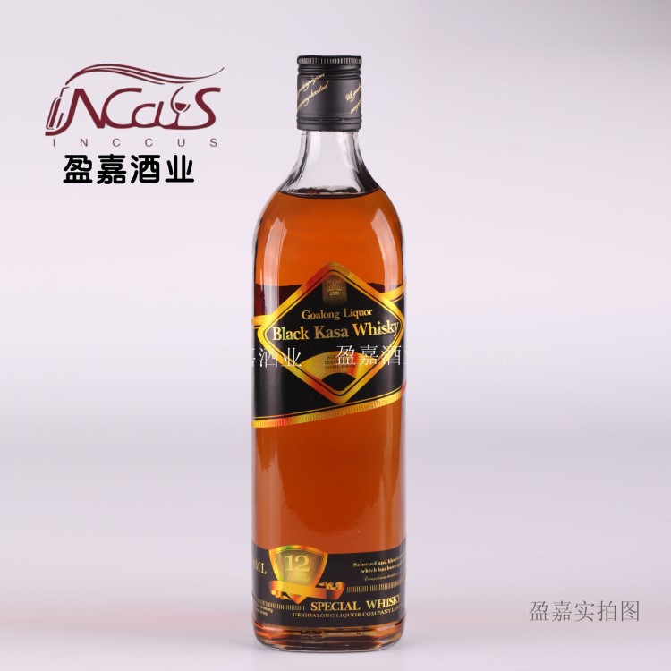 洋酒威士忌厂家直供 卡莎12年威士忌700ML 夜场KTV酒吧洋酒