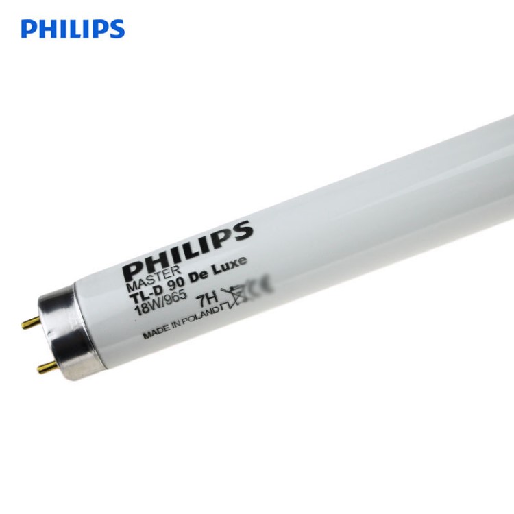 Philips飞利浦De Luxe 18W/965标准对色灯管纺织灯管对色灯箱灯管