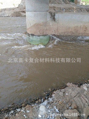 广东喜卡水下玻纤套筒 水下墩柱加固 桥梁港口码头墩柱水下加固