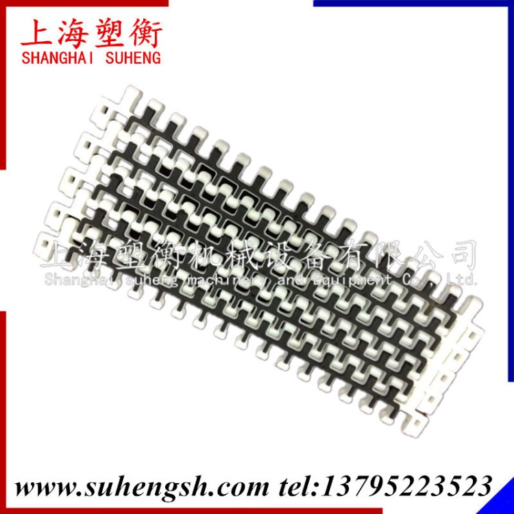 M2540橡胶防滑网带塑料模组网带模块传送带塑料网链转弯机输送带