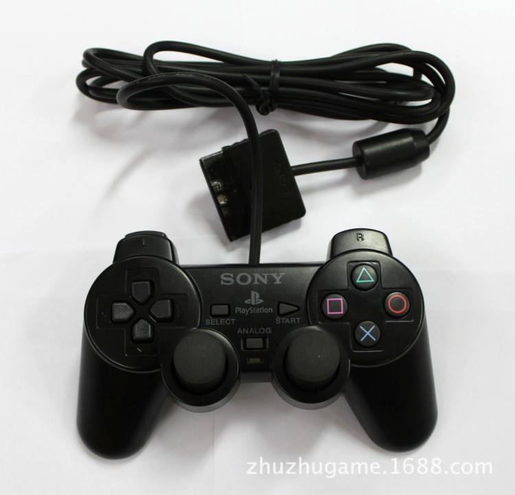 PS2有线 震动手柄 PS2振动手柄 PS震动手柄 PS2摇杆