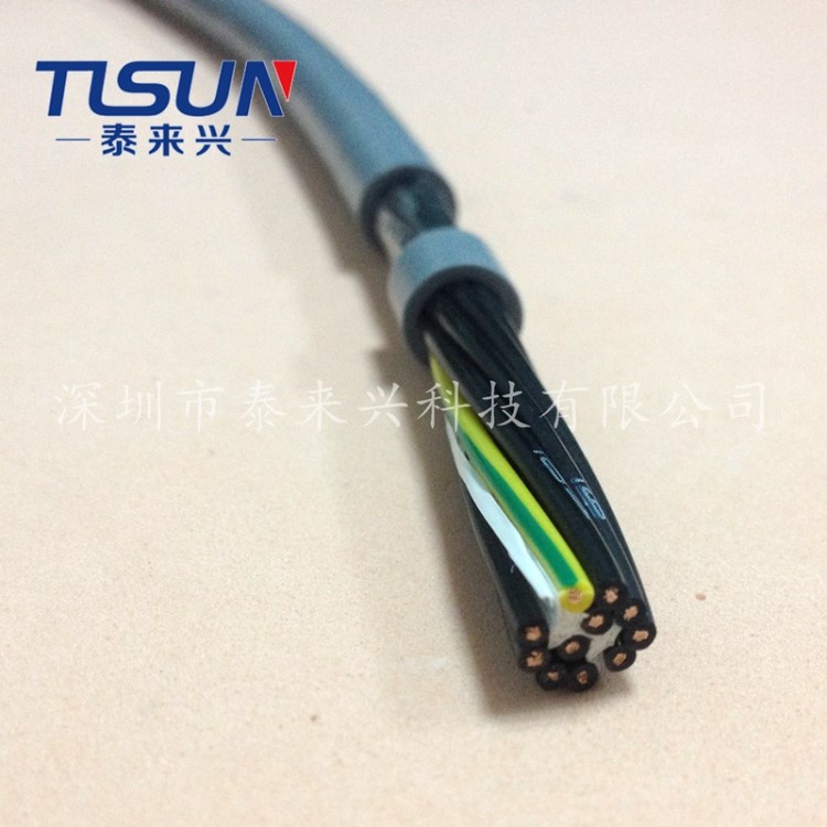 TLSUN直销 欧盟标准电缆 YY CABLE 灰色外皮 柔性护套控制电缆