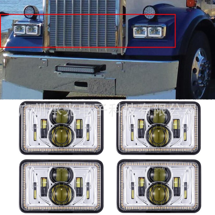 承光电子 4X6寸汽车大灯 5英寸led大灯 方形改装货车卡车越野车灯