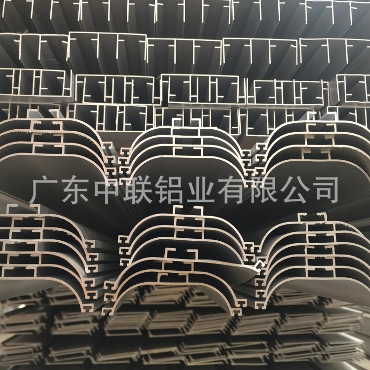 铝合金家具铝型材 C型免拉手型材 橱柜铝合金型材 氧化着色处理