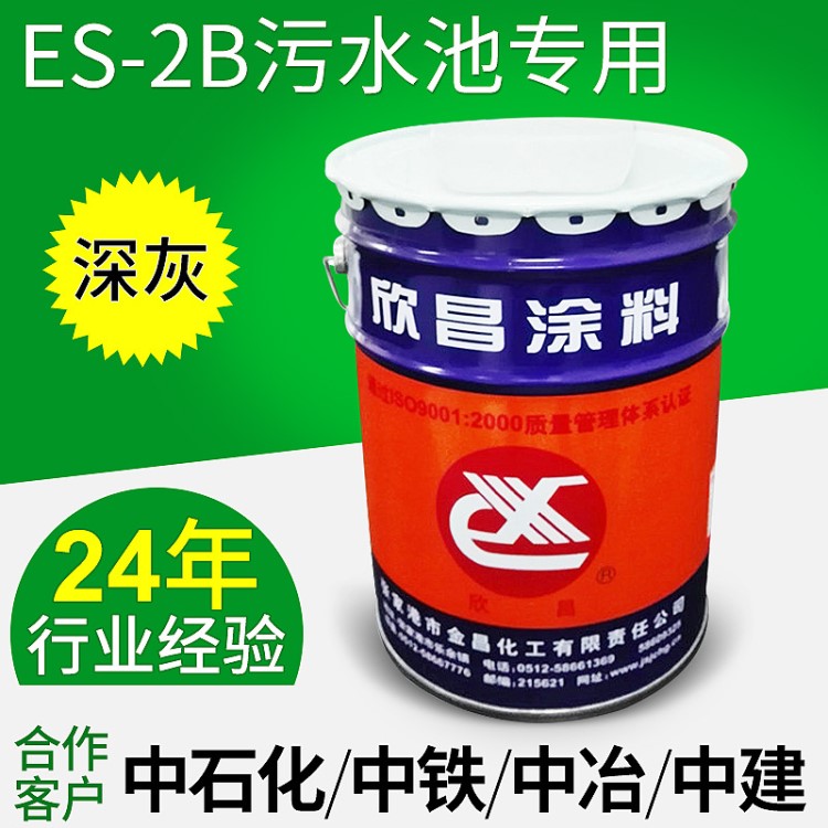 ES-2B污水池专用防腐涂料灰色底面两用混凝土钢结构污水池H01-11