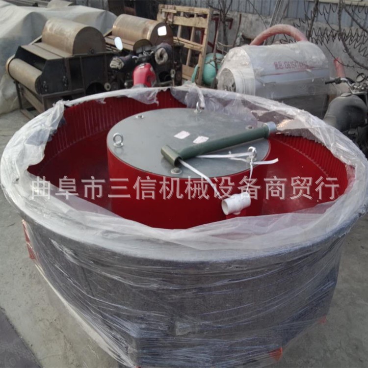 400L直口型工件抛光机 自动出料振动抛光机 振动研磨抛光机