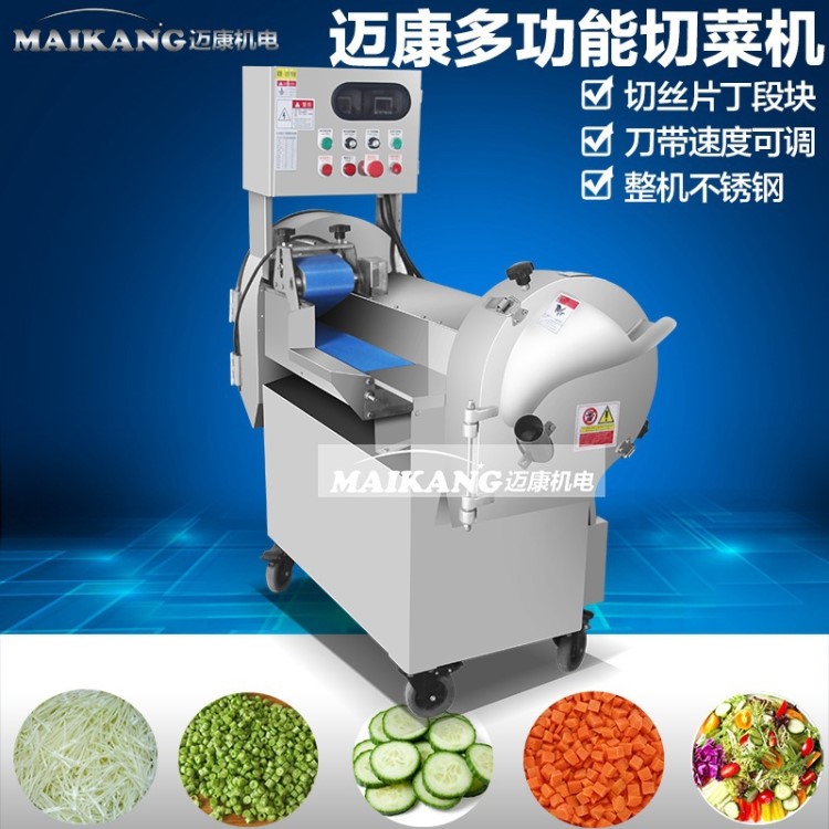 伙房食品厂商用小型蔬菜水果切片机切丁机 801多功能切菜机