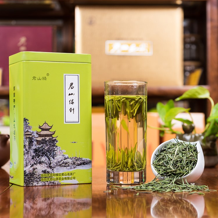 2019新茶绿茶君山绿银针雀舌茶200g浓香型非特级明前嫩芽竹叶茶叶