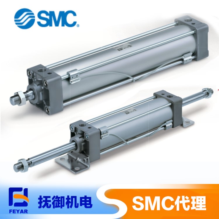 代理原装SMC气缸 杆不回转型标准型气缸MBK-Z双杆双作用SMC气缸