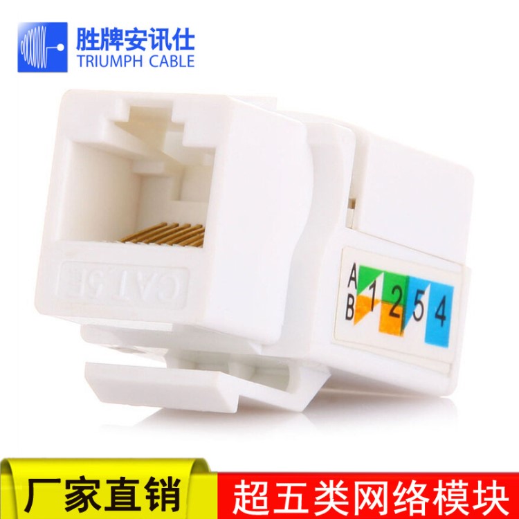 RJ45超五类网络信息模块百兆网线插座模块 网络模块 信息模块 axs