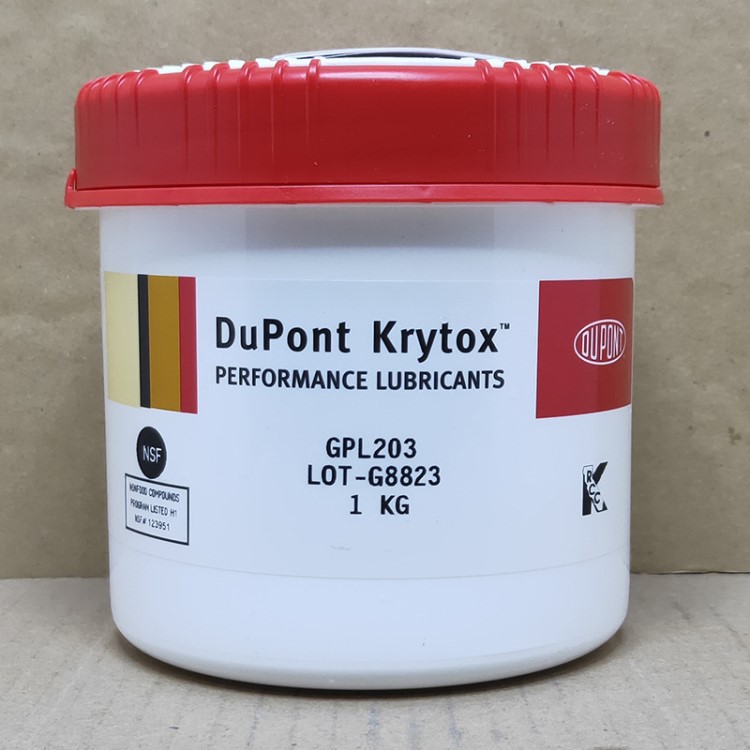 美国DuPont Krytox 杜邦GPL203润滑脂硅脂全氟高温轴承链条润滑油