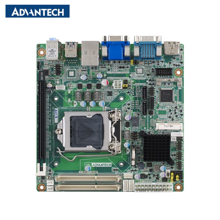 研华Mini-ITX工业主板AIMB-274 10USB2COM 独立三显 ADVANTECH