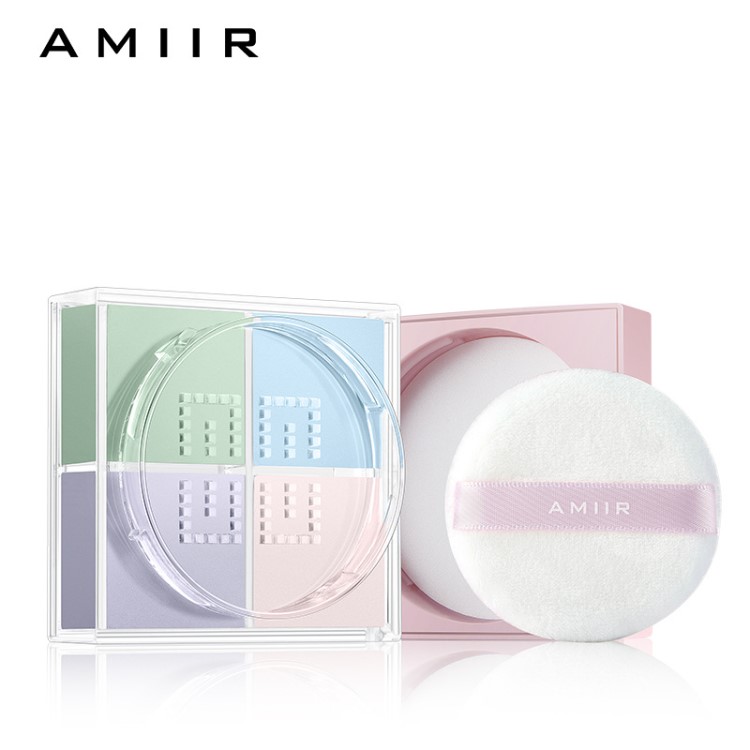 AMIIR/艾米尔四色蜜粉散粉定妆粉持久保湿遮瑕控油防水四宫格粉饼